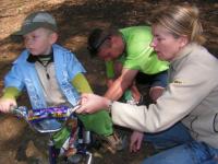 przygowanie rowerka do leśnego runa ;)