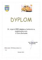 Dyplom za jedno z naj VW zlotu