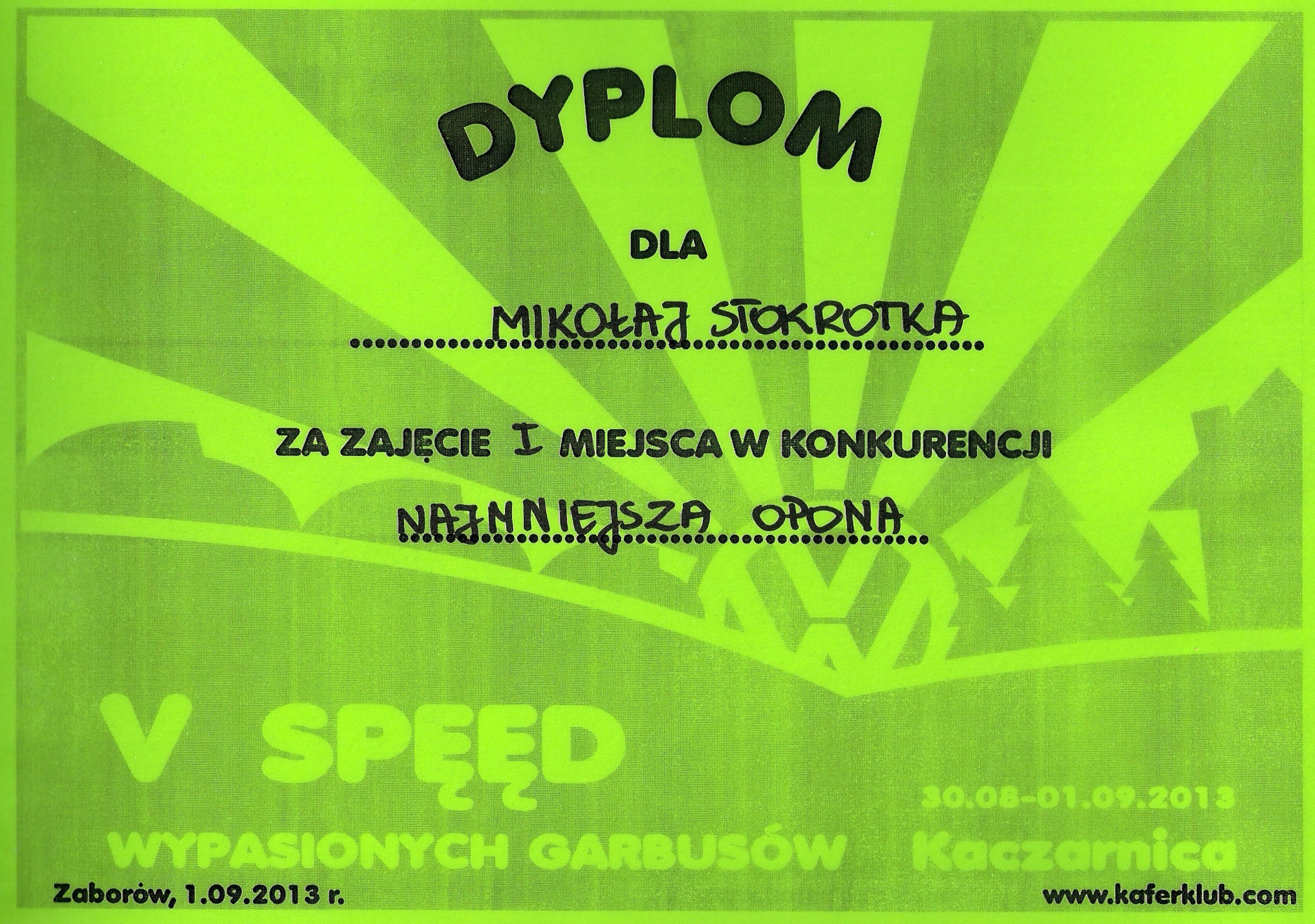 Dyplom Miki