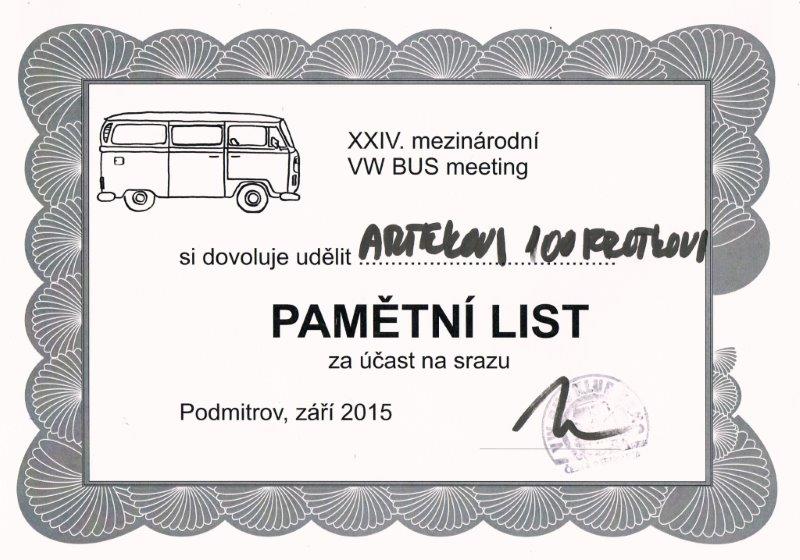 Pamiątkowy list