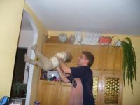 Wojtek w roli taty...;-) 