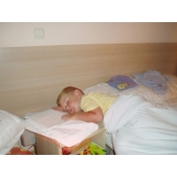 fot.Marek - Mikołajek lubi spać na twardym ;) 